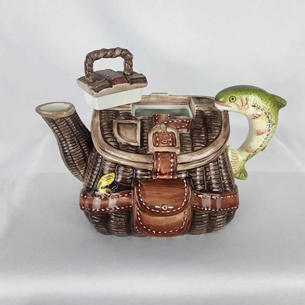 Flowers Inc Balloons Fisherman Teapot